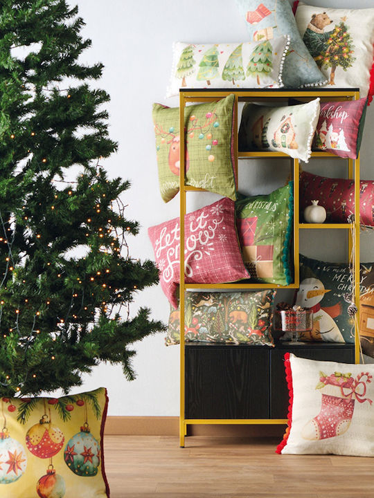 Kentia Christmas Decorative Pillow Rectangular Multicolour 30x60cm