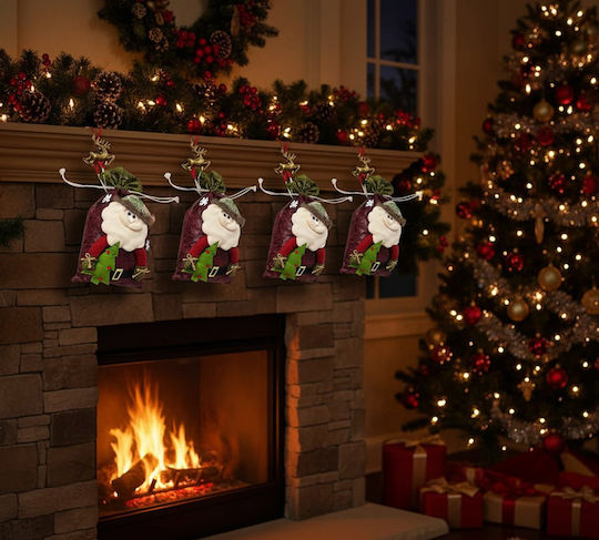 XMASfest Santa Claus Sack with Bell 55x35cm Xmasfest