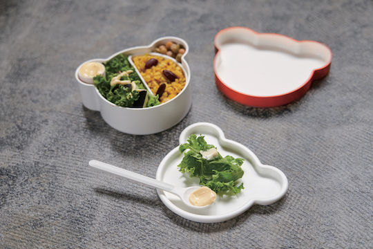 Bento Βox Bear Yellow Takenaka Πλαστικό Παιδικό Δοχείο Φαγητού Κίτρινο