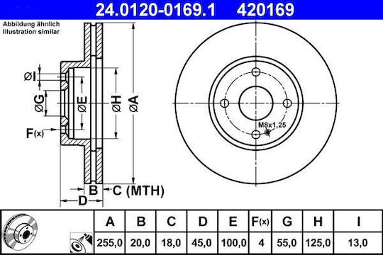 Brake Disc Mazda Mx-5 I Na Ate 24012001691