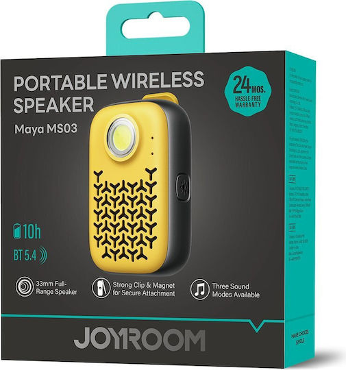 Joyroom Jr-ms03 Waterproof Bluetooth Speaker with Battery Life up to 4 hours Black