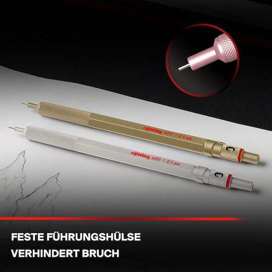 Rotring Μηχανικό Μολύβι 600 Rose Gold Mechanical Pencil 0,5mm