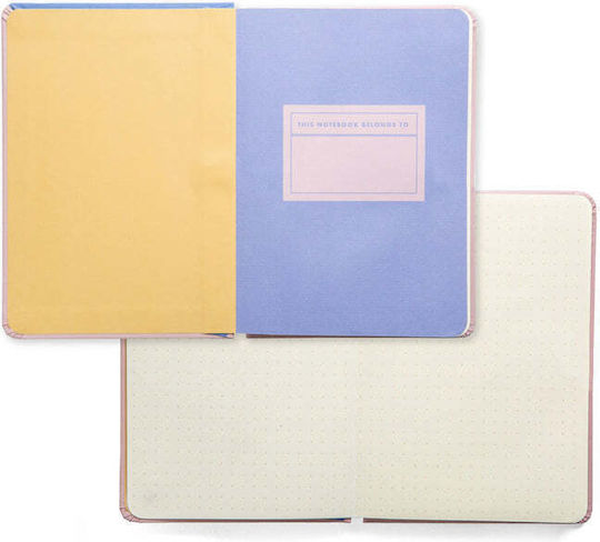 Kikkerland Notebook A6 Bullet 96 Sheets with Dots with Pen Case (Miscellaneous Designs)