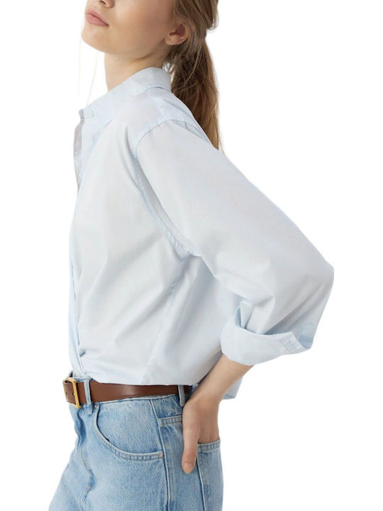 Women's Long Sleeve Shirt Light Blue
