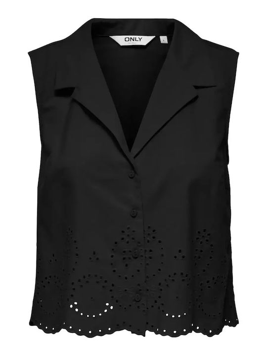 Sleeveless Women's Shirt Black