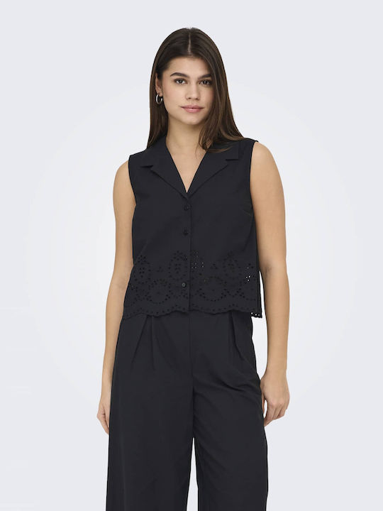 Sleeveless Women's Shirt Black
