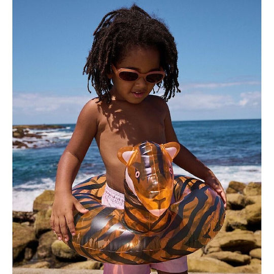 Sunnylife Mini Tully Tiger Παιδικό Σωσίβιο Κουλούρα Πορτοκαλί