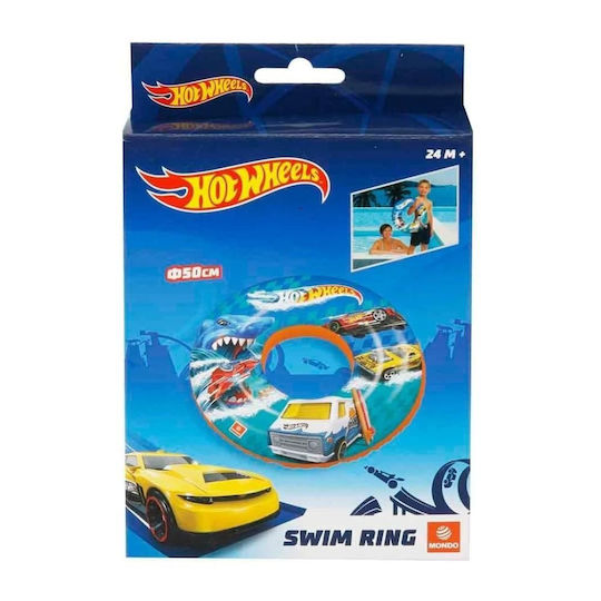 Mondo Παιδικό Σωσίβιο Κουλούρα Hot Wheels με Διάμετρο 50εκ. από 2 Ετών Πολύχρωμο