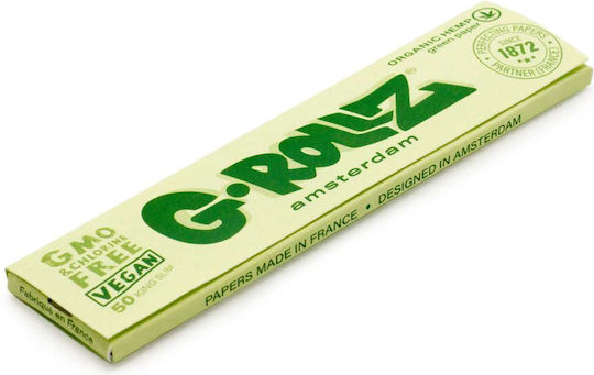 G-Rollz Cigarette Rolling Papers Slim King Size 50 sheets 50pcs