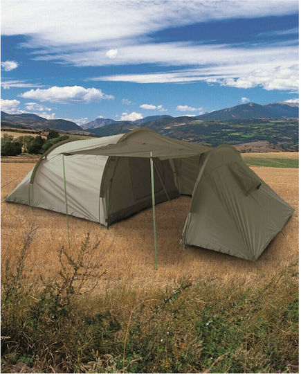 Mil-Tec Summer Camping Tent Tunnel Khaki For 3 People 405x190x130cm