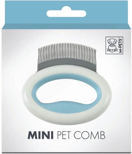 M-Pets Mini Pet Comb XSmall for Misc Hair Lengths for Coat Cleaning Blue