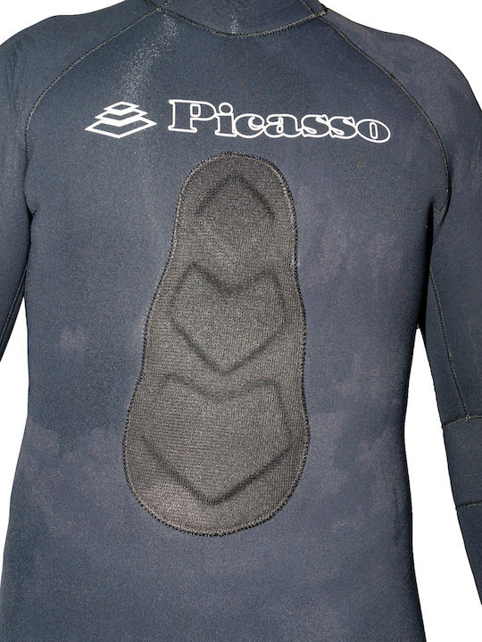Picasso Darkness Divisible Wetsuit for Speargun Shaved Black 5mm