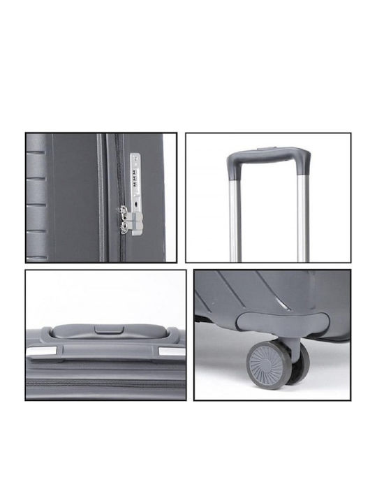 Nautica Cabin Hard Suitcase Grey Greygreen With 4 Wheels Height 55cm