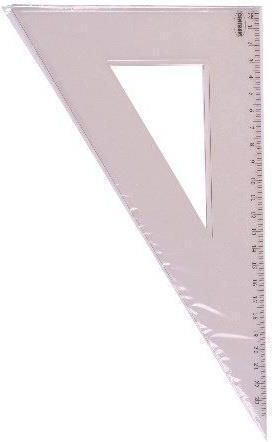 Centrum Geometric Triangle Plastic Transparent 23cm