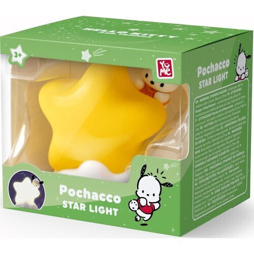YuMe Toys Kinder Dekorative Lampe Hello Kitty & Friends - Pochacco Gelb 5x5x9εκ.