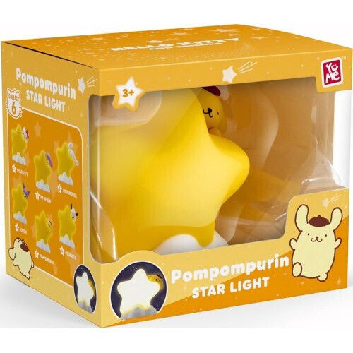 YuMe Toys Kinder Dekorative Lampe Pompompurin Gelb 5x5x9εκ.