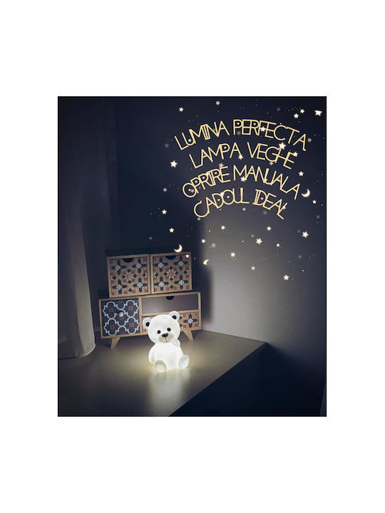 Atmosphera Led Kids Decorative Lamp White 10x9x14cm