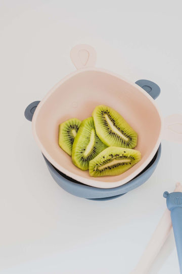 The Cotton Cloud Baby Food Bowl made of Silicone Pink