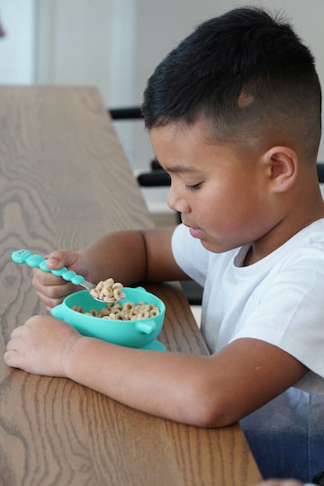 Melii Baby Food Bowl made of Silicone Turquoise 2pcs 17730
