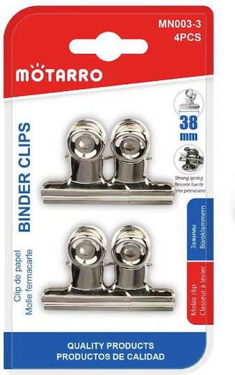 Klammern Motarro 38mm Silber 4Stück