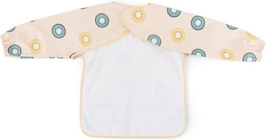 Petite & Mars Bavetă material textil cu autocolant & Buzunar Verde