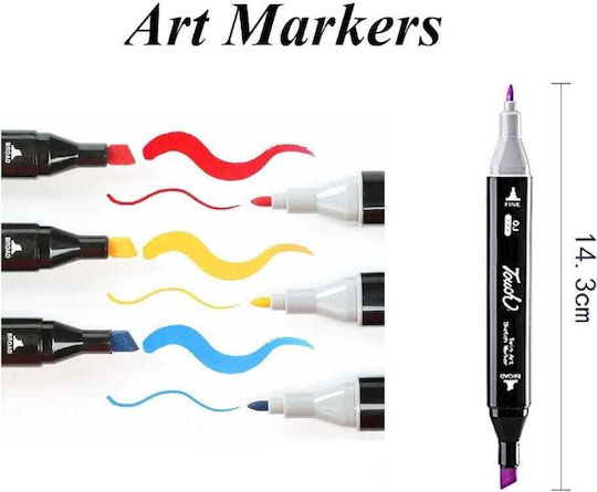 Permanent Drawing Markers Double Tip Set 262pcs