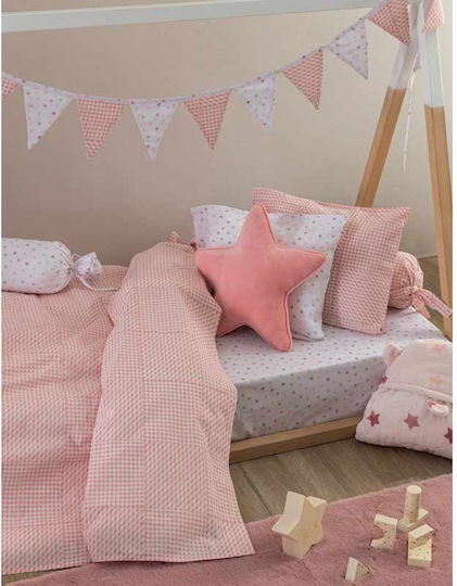 Palamaiki Cearșaf Single Cu elastic Bumbac BB101 Rose 110x200cm