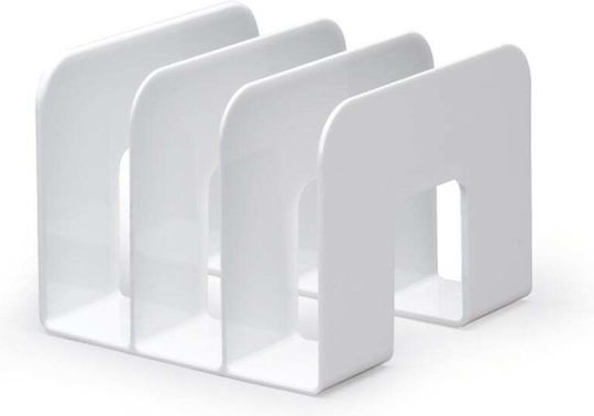 Durable Θήκη за списания Бяла 16.5x21x21.5см.