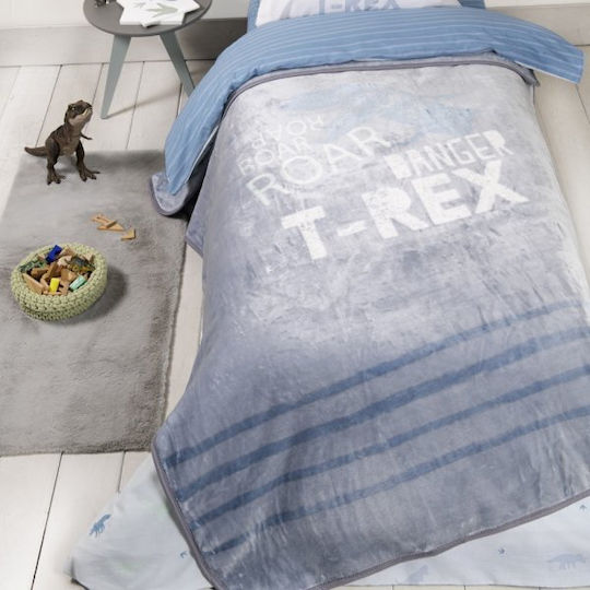Nima Decke Samt Blue 220x160cm