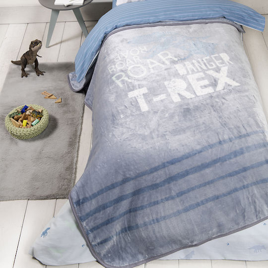 Nima Decke Samt Blue 220x160cm