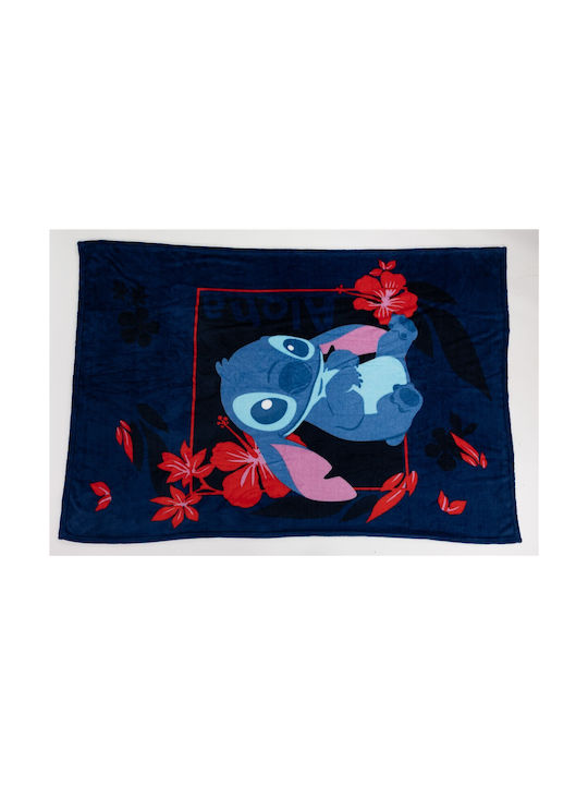 Aymax Κουβέρτα & Stitch Navy Μπλε 150x110εκ.