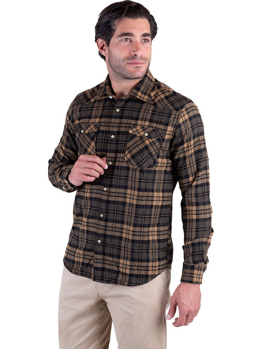 Langärmlig Hemd Geprüft Checkered