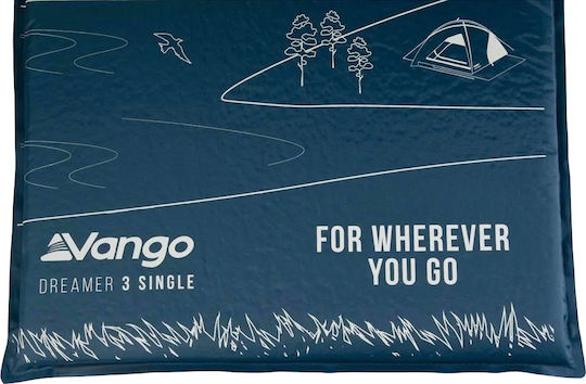 Vango Dreamer 3 Single Bondi Blue Selbstaufblasend Einzeln Camping Schlafmatte 183x51cm Dicke 3cm in Blau Farbe { pn }}