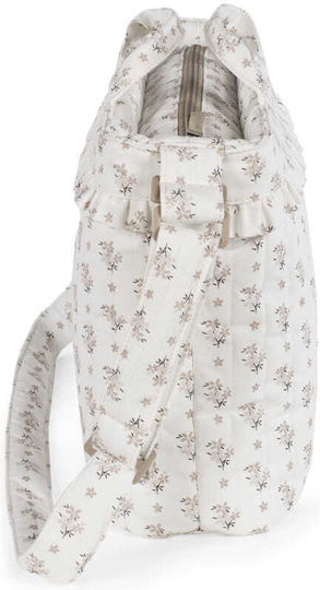Walking Mum Чанта-Превъртачка За Рамо/Ръчна Botton Flowers Бежова 44x29x12см