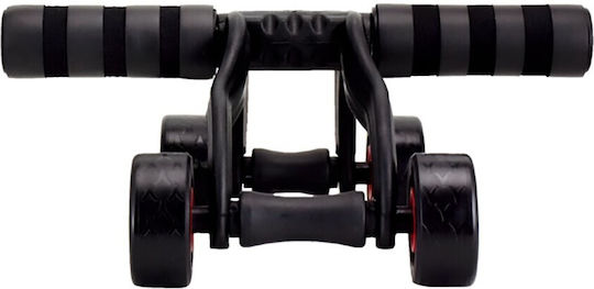 Andowl Q-JS285 Abdominal Wheel Black with Anti-Slip Handles & Mat