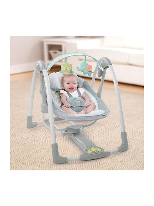 Ingenuity Electric Baby Relax Swing Swing 'n Go with Music Gray