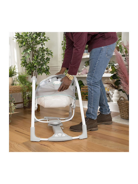 Ingenuity Electric Relax pentru Bebeluși ConvertMe Swing 2 Gri pentru Copil până la 9kg