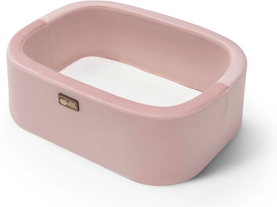 Hanah Home Cradle with Mattress Pink-White