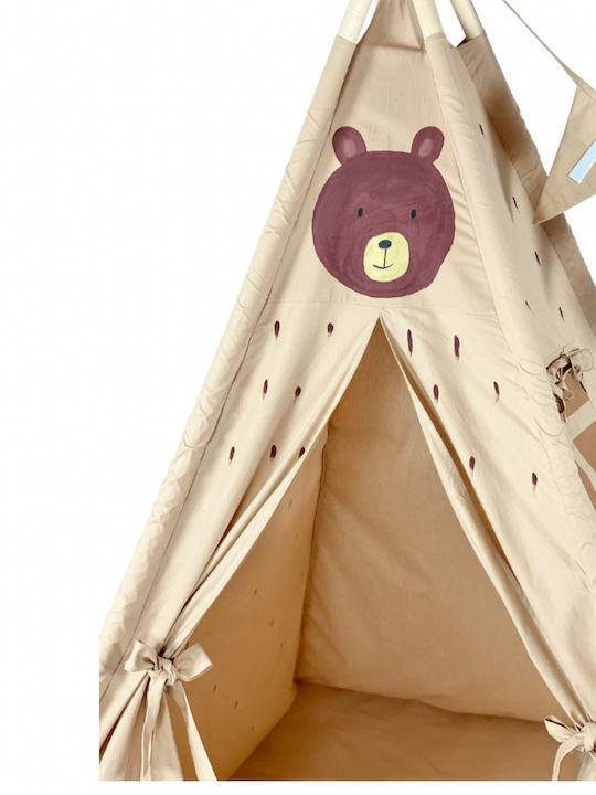Velvet White Παιδική Σκηνή Ινδιάνικη Bear Μπεζ