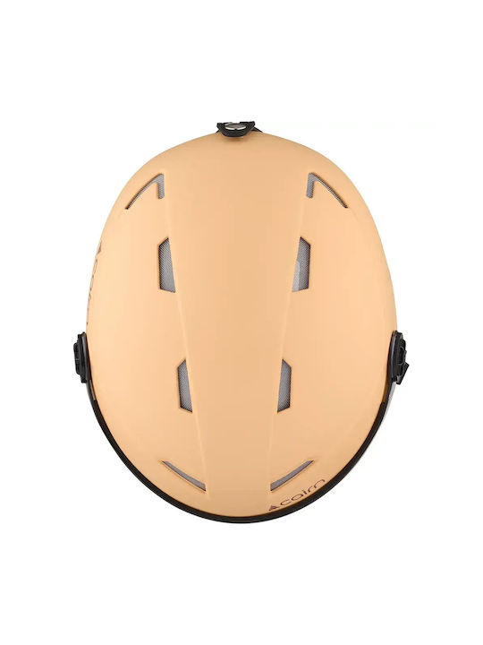 Cairn Orbit Visor Mat Ανδρικό Κράνος για Σκι & Snowboard σε Πορτοκαλί Χρώμα
