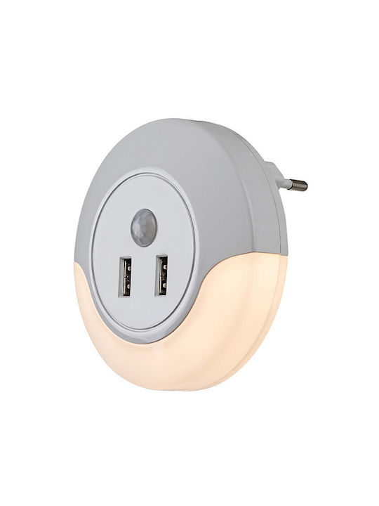 Rabalux Rabalux Nachtlichter für das Kinderzimmer LED Stromquelle Weiß Warm mit Sensor