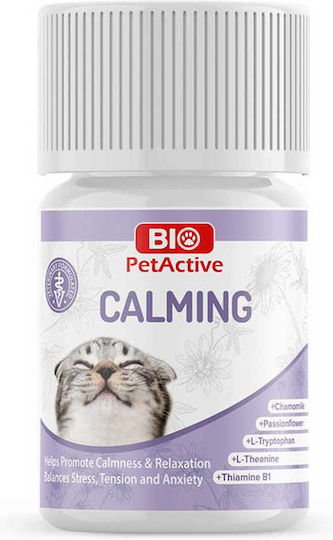 Bio Petactive Calming Βιταμίνη για Διαχείριση Άγχους & Στρες 30gr 60 tabs