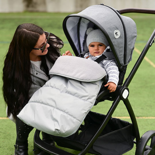 Lorelli Thermo Waterproof Stroller Footmuff with Fleece Lining 95x48cm Black