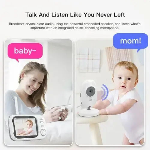 VB603 Pro 2024 Wireless Baby Monitor with Camera & Screen 3.5" , Two-way Communication & Lullabies
