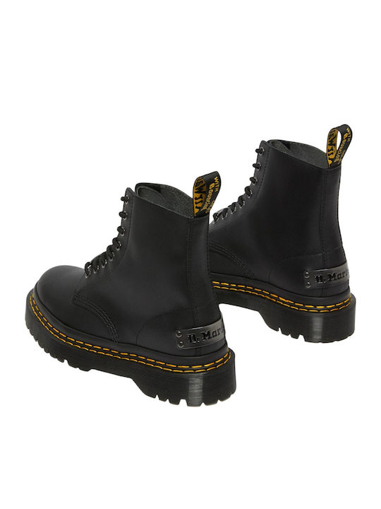 Bex Double Stitch Black Boots