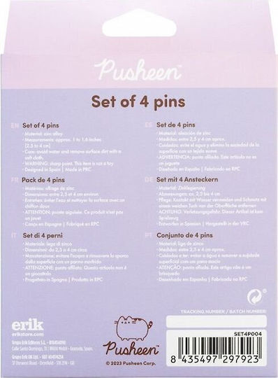 509828 Σετ 4 Κονκαρδες Pusheen