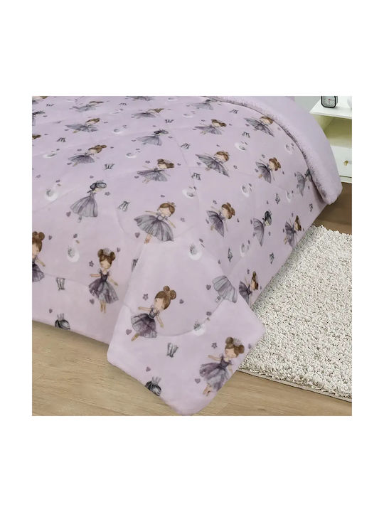 Borea Pătură pentru copii Single Lilac 160x220buc
