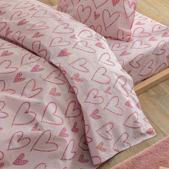 Palamaiki Kinderdecke Einzel My Kingdom Rosa 160x240cm