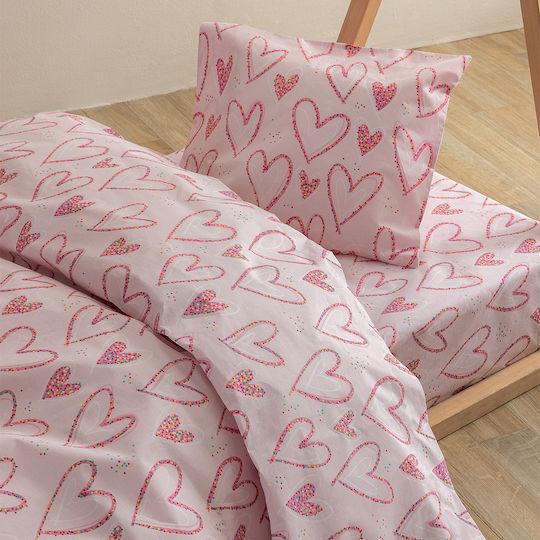 Palamaiki Kinderdecke Einzel My Kingdom Rosa 160x240cm