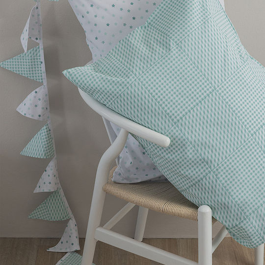 Palamaiki Set Fete De Pernă Pentru Copii Din 100% Bumbac 52x72cm Turcoaz